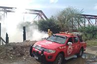 Alarma incendio bajo puente