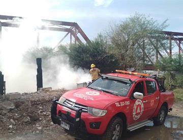 Alarma incendio bajo puente