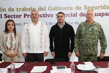 Sostiene Gabinete de Seguridad reunión en Uruapan