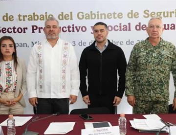 Sostiene Gabinete de Seguridad reunión en Uruapan