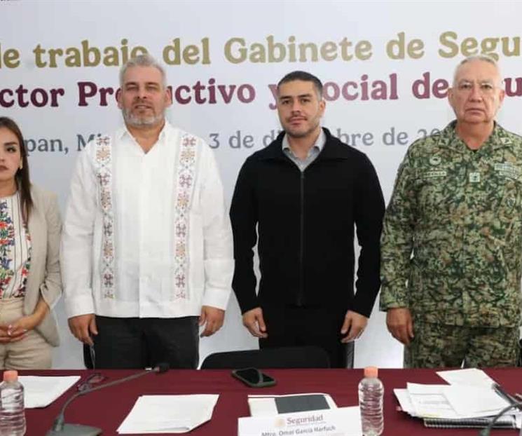Sostiene Gabinete de Seguridad reunión en Uruapan