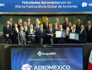 Aeroméxico regresa a la Bolsa Mexicana de Valores