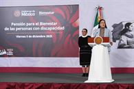 Ariadna Montiel destaca avances de pensiones