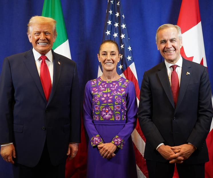 Sostienen Sheinbaum, Trump y Carney primera reunión trilateral