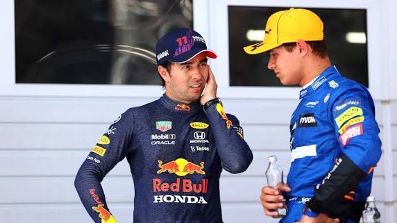 Felicita Checo a Norris por ser campeón de F1 Felicita Checo a Norris por ser campeón de F1