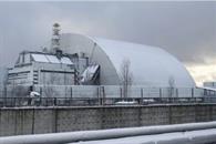 Cubierta exterior de la planta nuclear de Chernóbil con graves daños Cubierta exterior de la planta nuclear de Chernóbil con graves daños