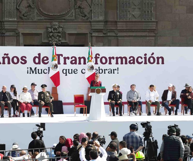 Claudia Sheinbaum defiende la justa medianía en la 4T Claudia Sheinbaum defiende la justa medianía en la 4T