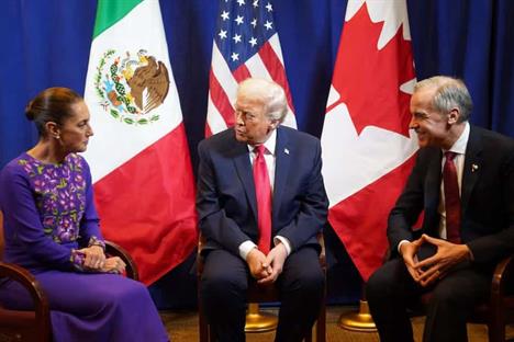 Resalta Trump diálogo con México y Canadá Resalta Trump diálogo con México y Canadá