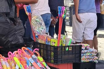 Decomisan cohetes en el centro de la ciudad