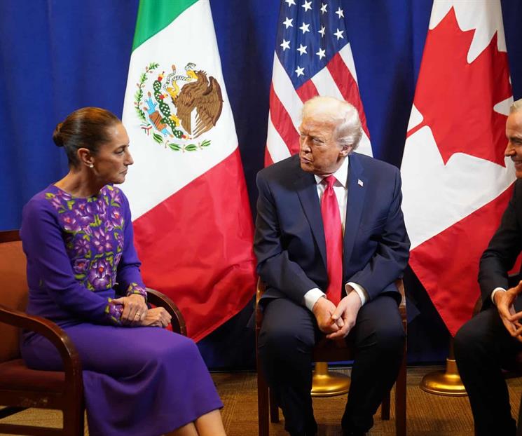 Sheinbaum: En reunión con Trump se habló del T-MEC Sheinbaum: En reunión con Trump se habló del T-MEC