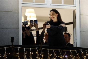 Reaparece en Oslo Corina Machado