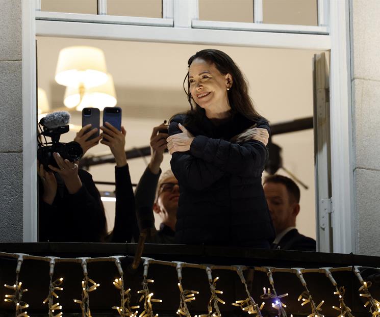 Reaparece en Oslo Corina Machado Reaparece en Oslo Corina Machado