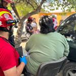 Lesiona derrumbe a dos en vivienda