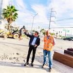 Anuncia Félix nueva obra de sistema pluvial en acceso a El Sabinal