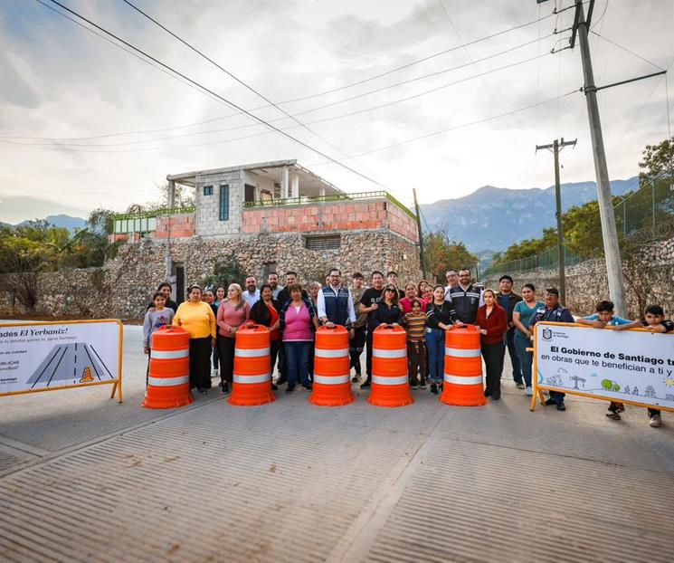 Entregan en Santiago vialidad de concreto hidráulico Entregan en Santiago vialidad de concreto hidráulico