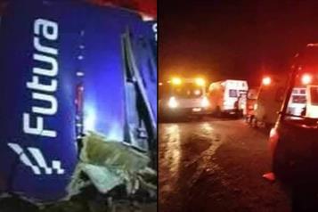 Vuelca autobús de pasajeros en Hidalgo; reportan 5 muertos