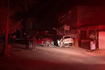 Accidente vial deja dos lesionados