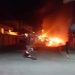Se incendia camioneta en Montemorelos