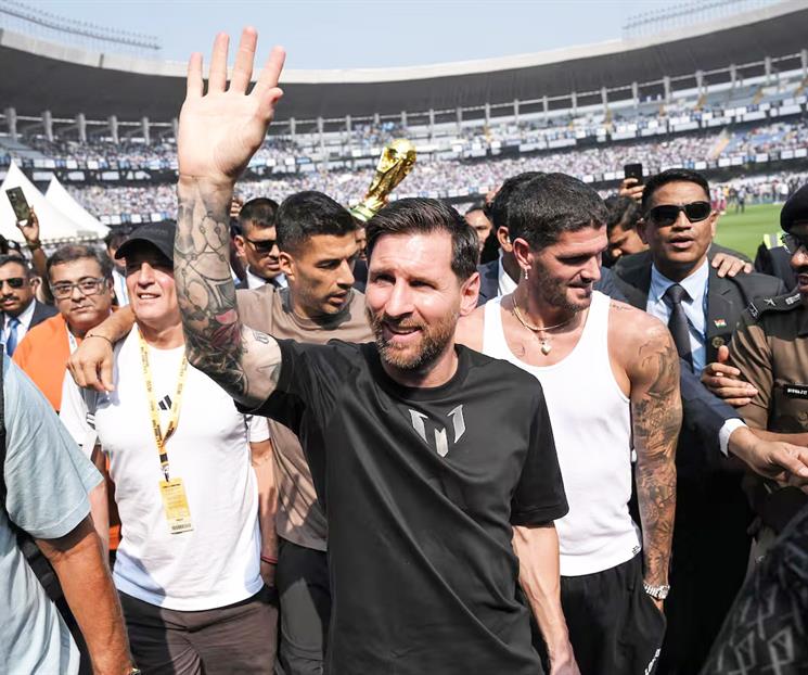 Messi causa caos en India Messi causa caos en India