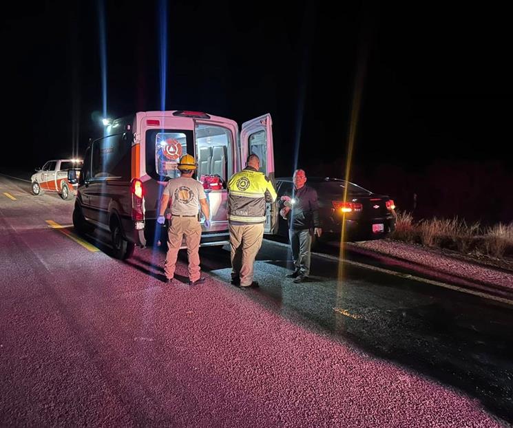 Atropellan vaca en General Terán Atropellan vaca en General Terán