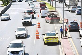 Implementarán contraflujo nocturno en La Nacional Implementarán contraflujo nocturno en La Nacional