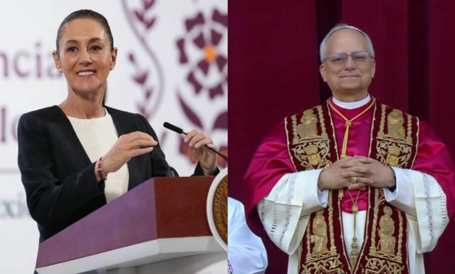 Invita Sheinbaum al papa Le&oacute;n XIV a visitar M&eacute;xico