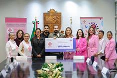 Otorga SP donativo de 500 mil pesos a la Cruz Rosa