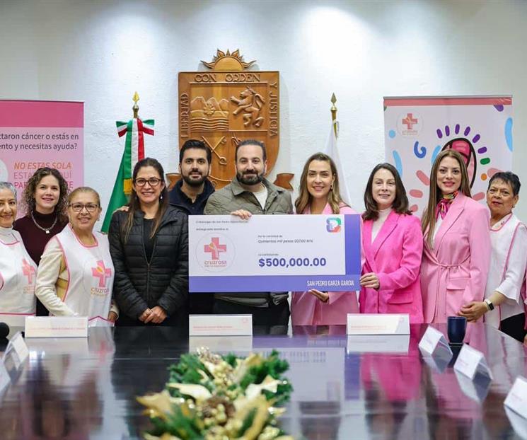 Otorga SP donativo de 500 mil pesos a la Cruz Rosa