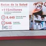 Entregan m&aacute;s de 100 millones de medicamentos con Rutas de la Salud