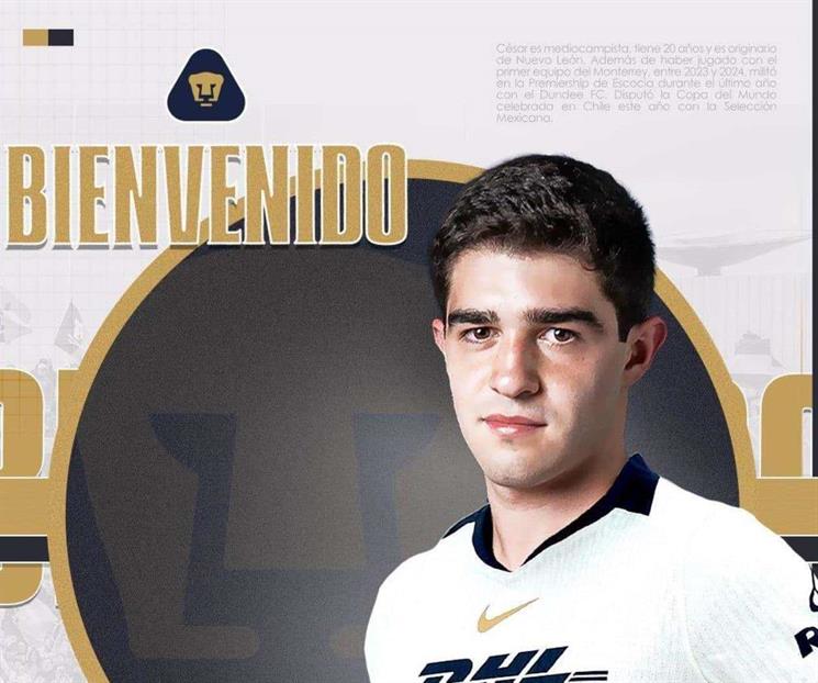 Oficializa Pumas a C&eacute;sar Garza