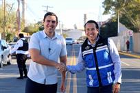 Entregan C&eacute;sar y Daniel rehabilitaci&oacute;n de avenida colindante