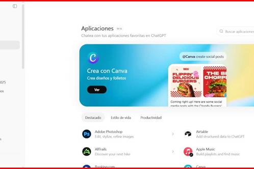 ChatGPT estrena tienda de apps