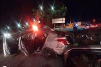 Cuatro lesionados tras estrellamiento de auto en Allende