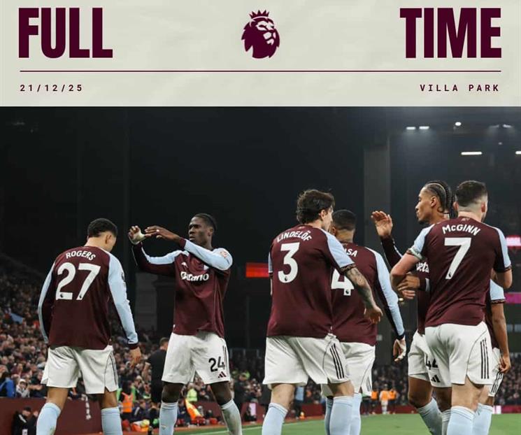 Aston Villa se impone al Manchester United