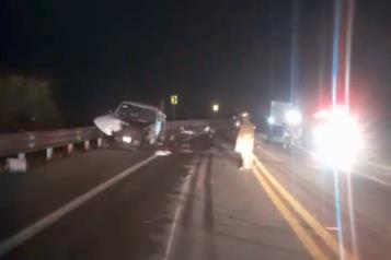Muere conductor tras choque volcadura en carretera a Laredo