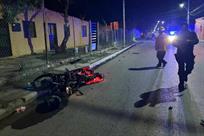 Motociclista resulta lesionado en choque