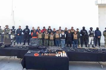 Caen 17 hombres con arsenal b&eacute;lico en Montemorelos