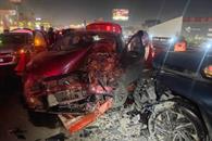 Ocho lesionados tras choque frontal en San Nicol&aacute;s