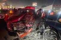 Ocho lesionados tras choque frontal en San Nicol&aacute;s