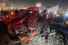 Ocho lesionados tras choque frontal en San Nicol&aacute;s