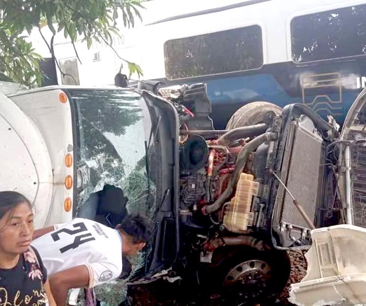 Impacta tr&aacute;iler con el Tren Interoce&aacute;nico
