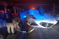 Volcadura deja un lesionado en Guadalupe