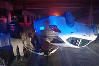 Volcadura deja un lesionado en Guadalupe