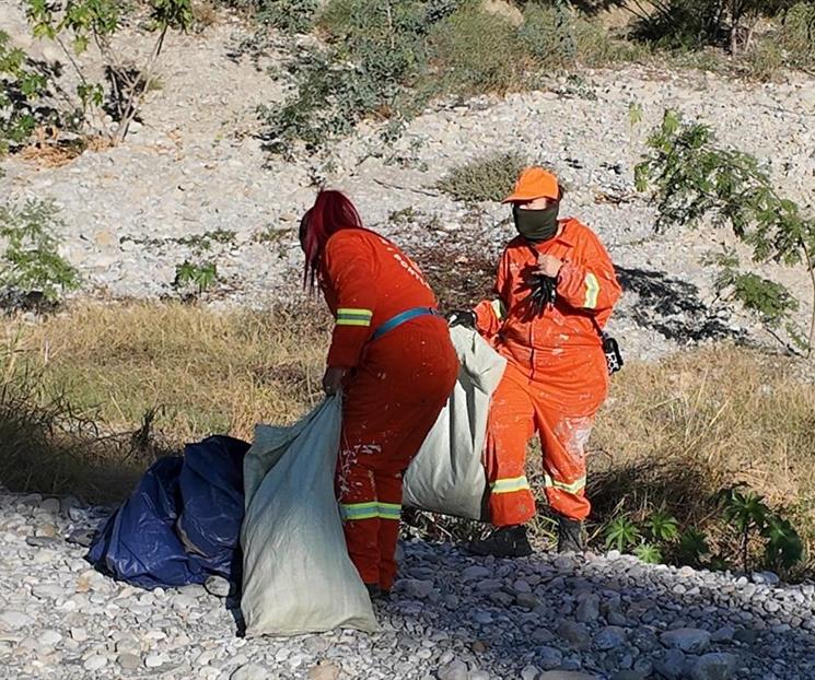 Realizan nueva jornada de limpieza en el r&iacute;o Santa Catarina