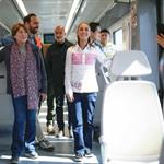 Recorre Sheinbaum tren Suburbano-AIFA