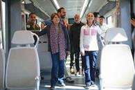 Recorre Sheinbaum tren Suburbano-AIFA