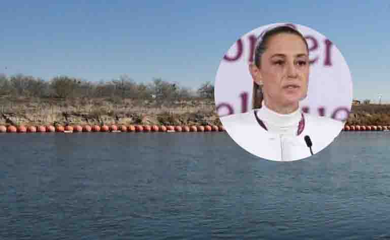 Defiende Claudia entrega de agua a EU