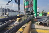 Ocasionan tubos de acero da&ntilde;os en Apodaca