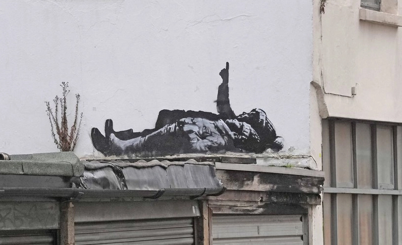 Aparece est&eacute;ncil de Banksy en el centro de Londres