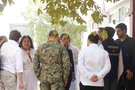 Visita Claudia a heridos por descarrilamiento de Tren Interoceánico Visita Claudia a heridos por descarrilamiento de Tren Interoceánico